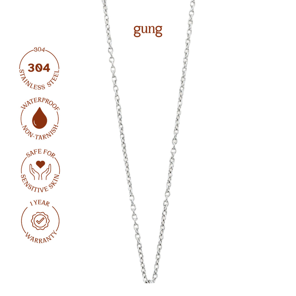 Plain Chain Silver Necklace | Shopee Malaysia