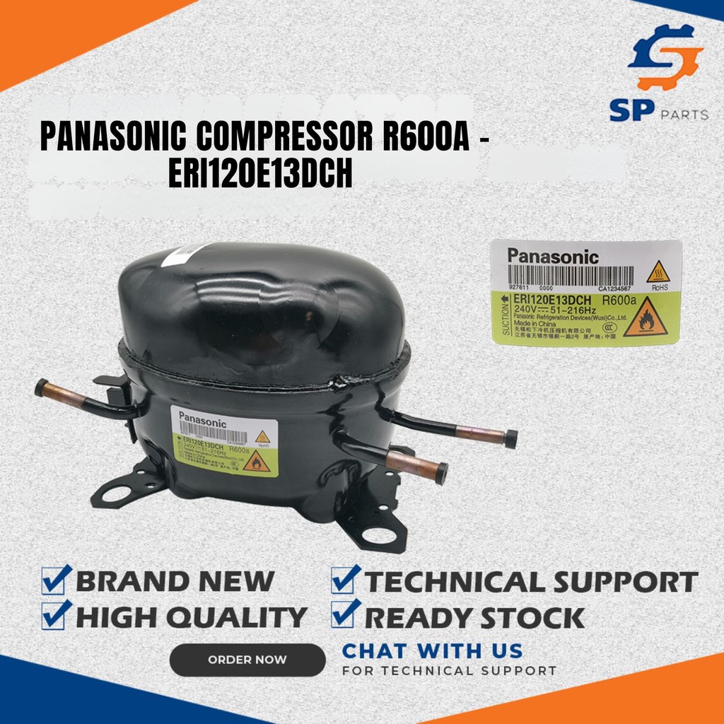 REFRIGERATOR PANASONIC COMPRESSOR R600A - ERI120E13DCH | Shopee Malaysia