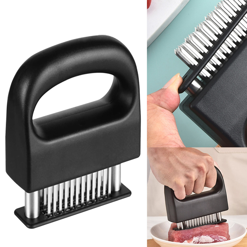 【Brighthor】48 Blades Needle Meat Tenderizer Stainless Steel Cooking ...
