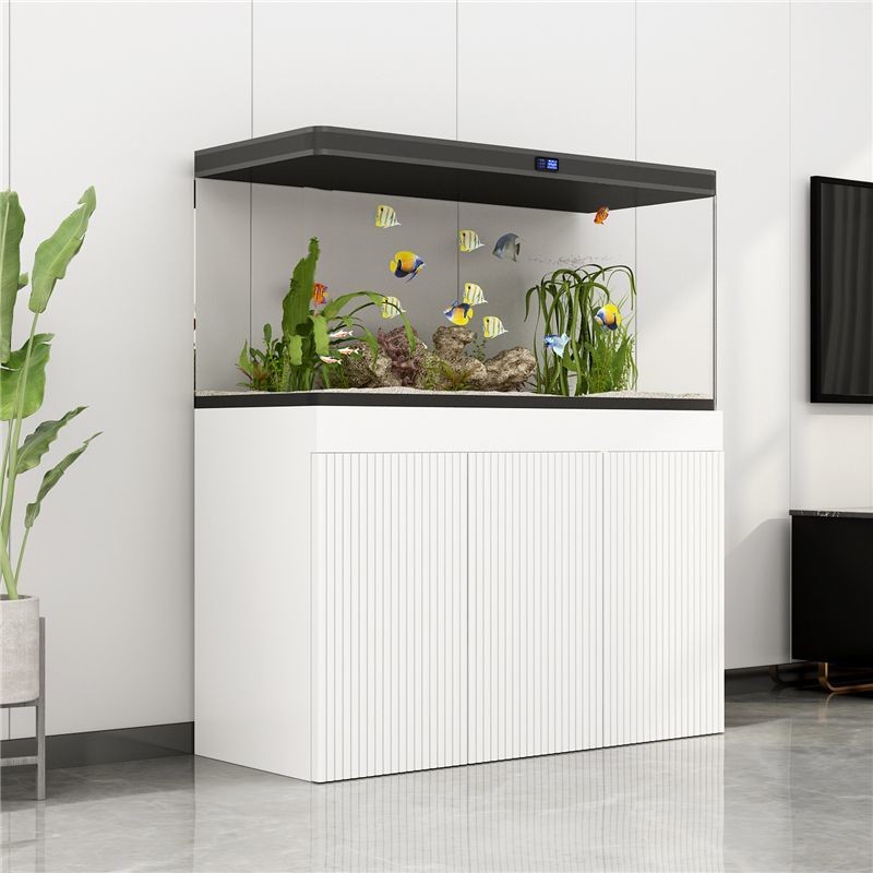 Light luxury home living room fish tank bottom cabinet fish tank shelf ...