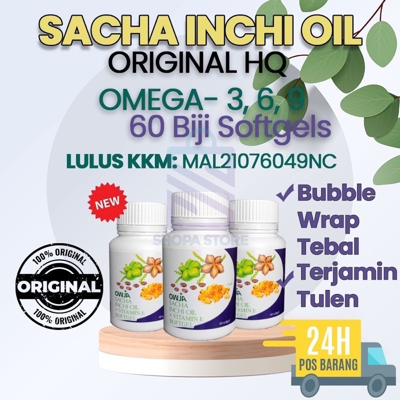 ORIGINAL Sacha Inchi Oil Original by OWJA (KKM Approved) - Minyak Sacha ...