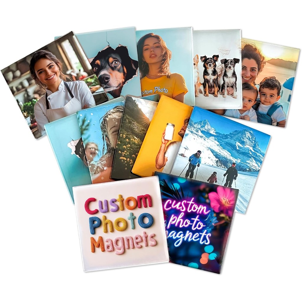Custom Photo Fridge Magnets 12-Pack,Transform Your Pictures into ...