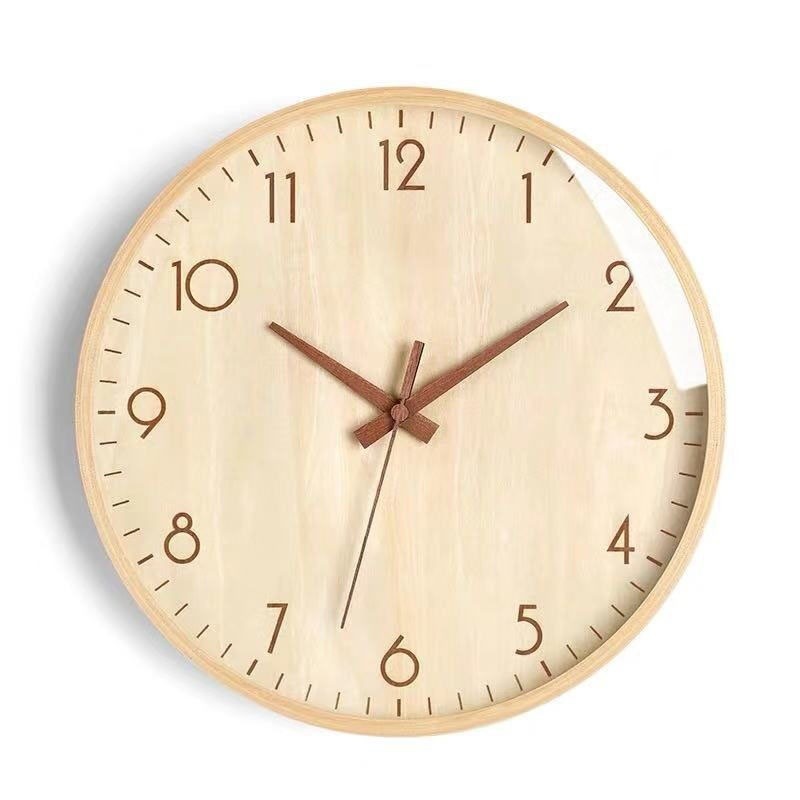 Wall Clock Wooden Japanese Style Muji Clock Nordic Style Living Room ...