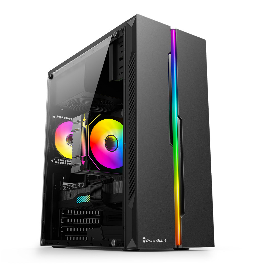 Meet Assembly Computer Case Desktop Full Side Transparent atx Glass ...