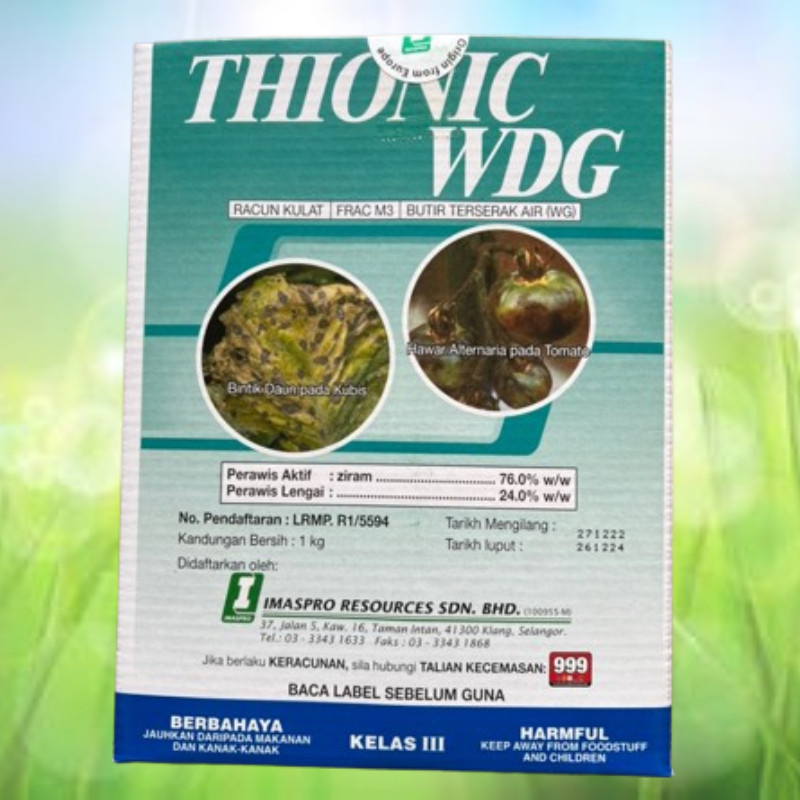 [ORIGINAL] 1KG Thionic WDG Imaspro Ziram Fungicide Racun Kulat Hawar ...