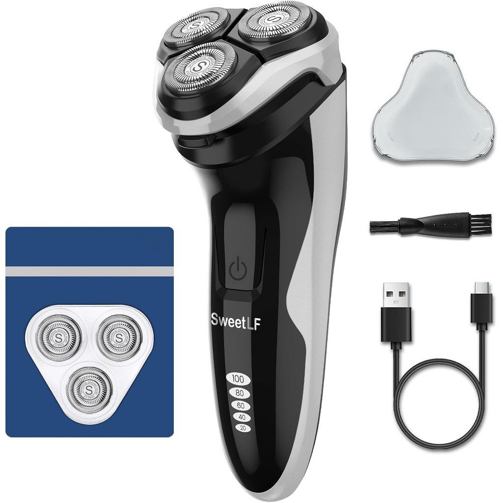 SweetLF Electric Razor for Men with Plus 3 Blades, 120 Min Shaving, (1H ...