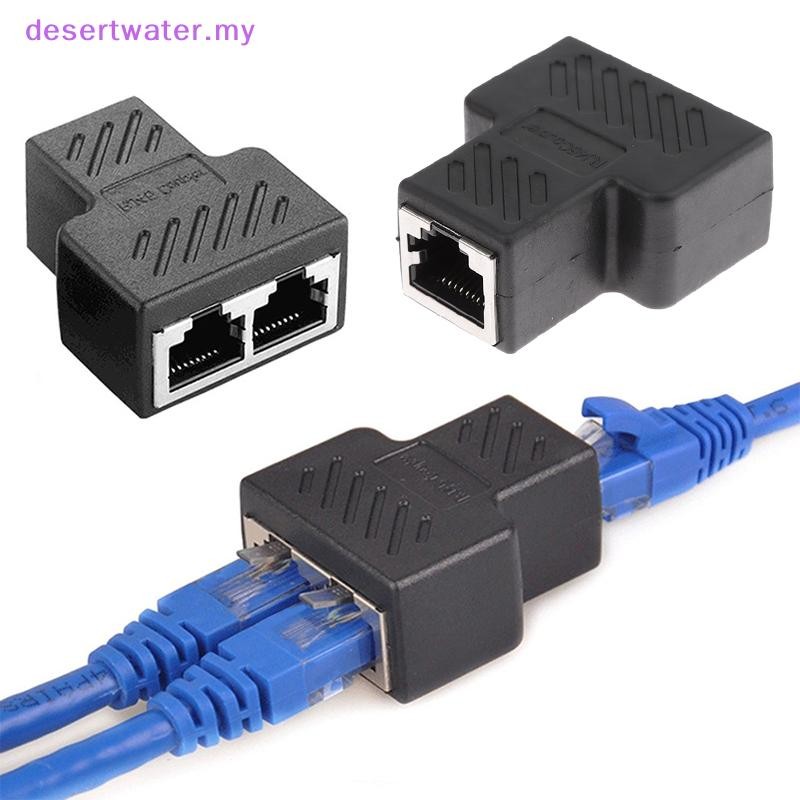 DWMY RJ45 Connector 1 To 2 Way LAN Ethernet Cable Network Splitter ...