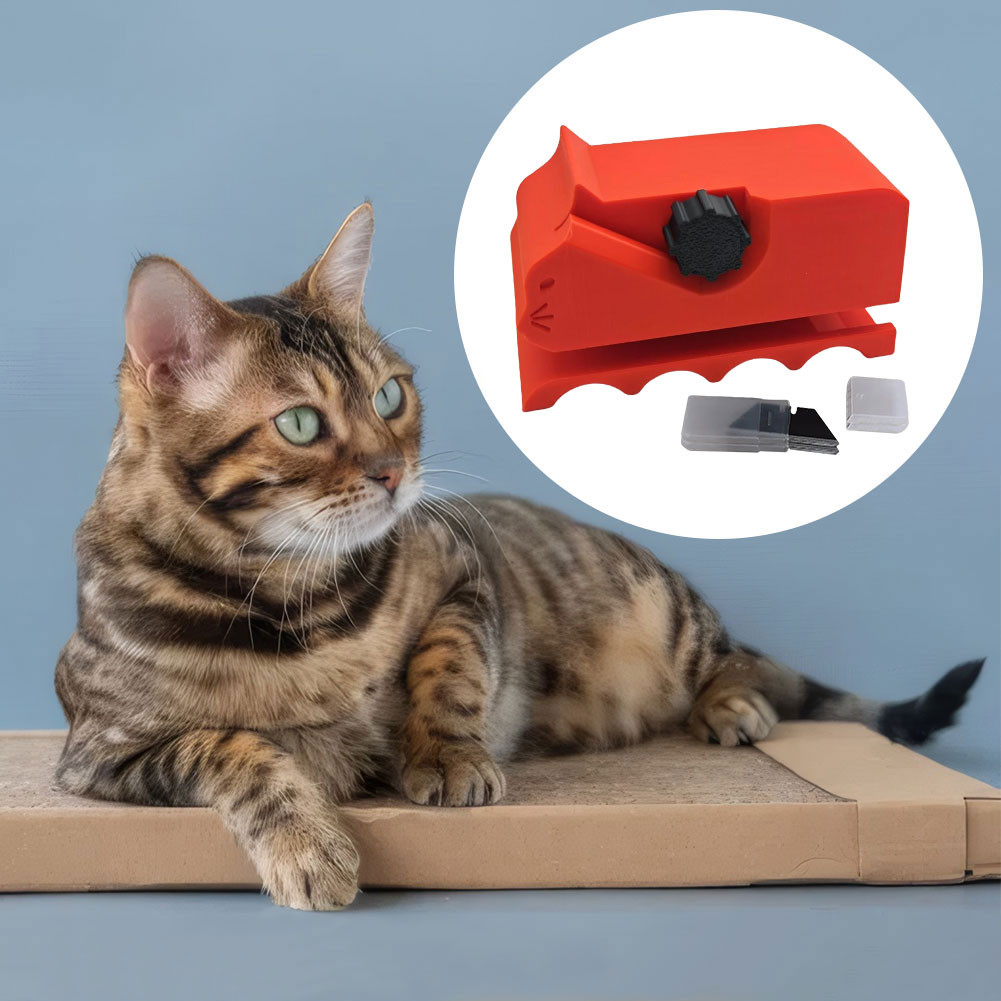 Cat Scratcher Cutter with 10 Blades 3D Printed Cardboard Strip Tool ...