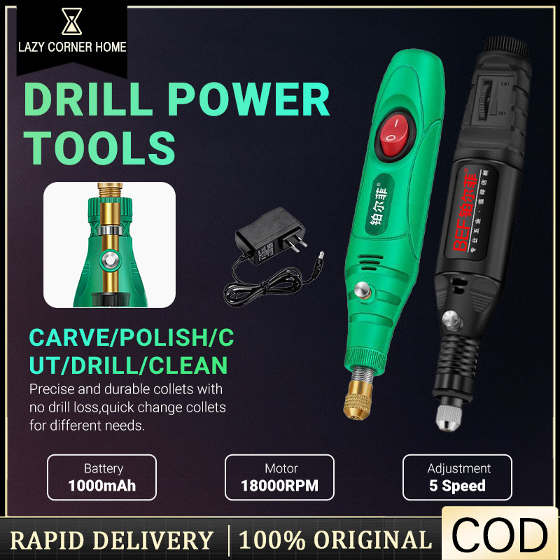 12V DC Grinder Rotary Tool Mini dremel Drill Electric Grinding Tool Kit ...