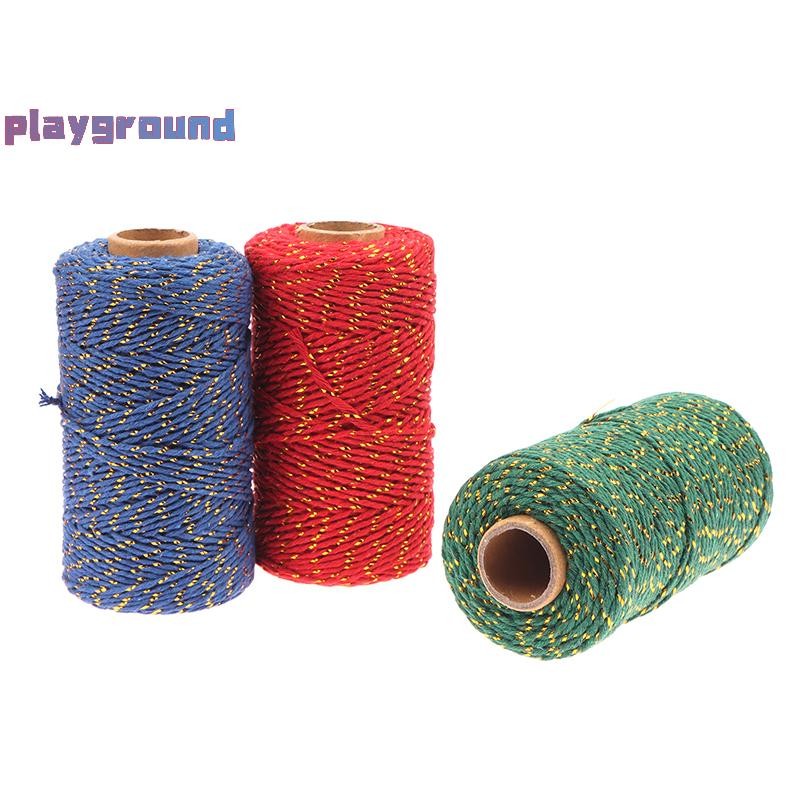 [playground] 1Roll 2MM*100M 11 Colors Cotton Twine Rope Cord Tying ...