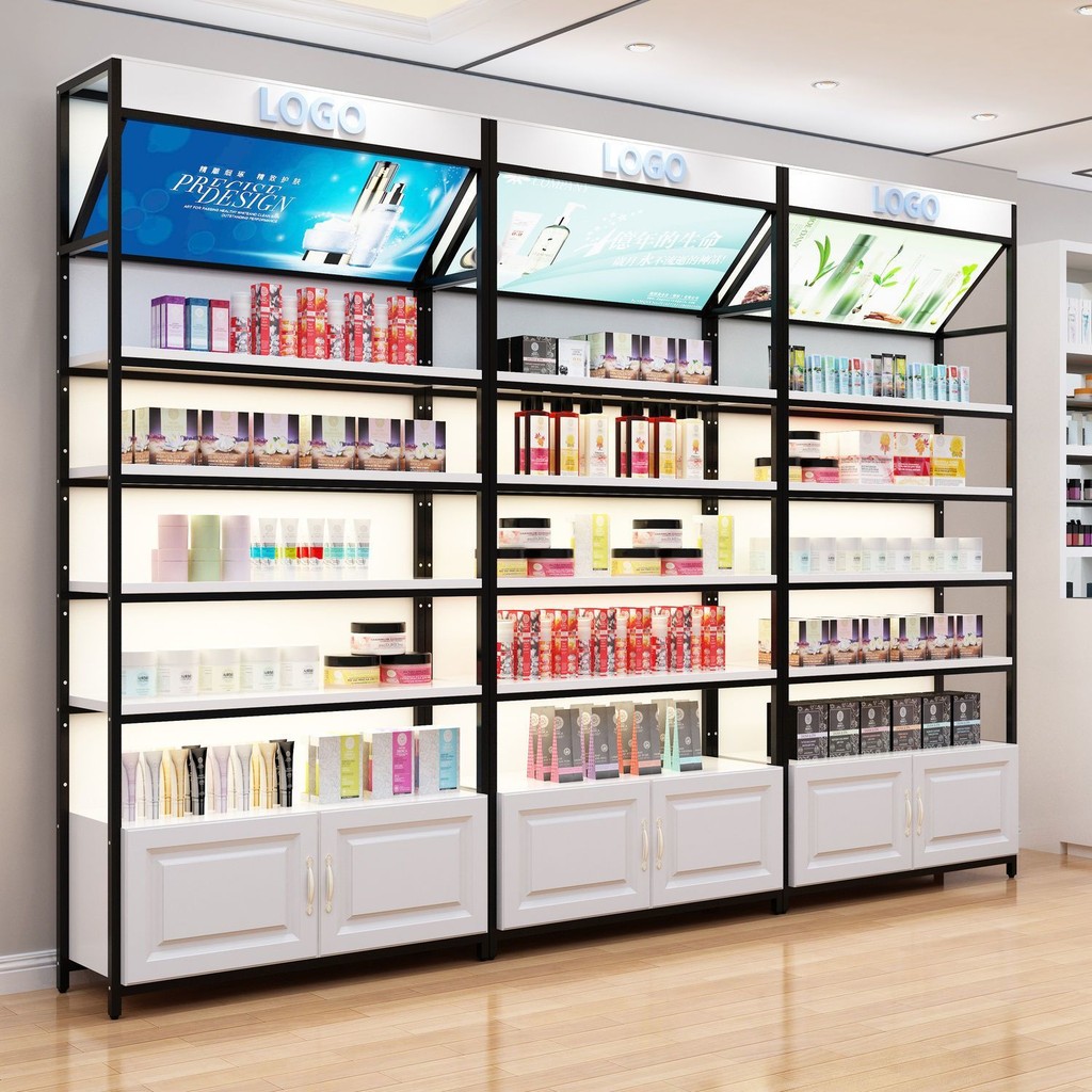 Cosmetics display rack display cabinet shelf storage rack display ...
