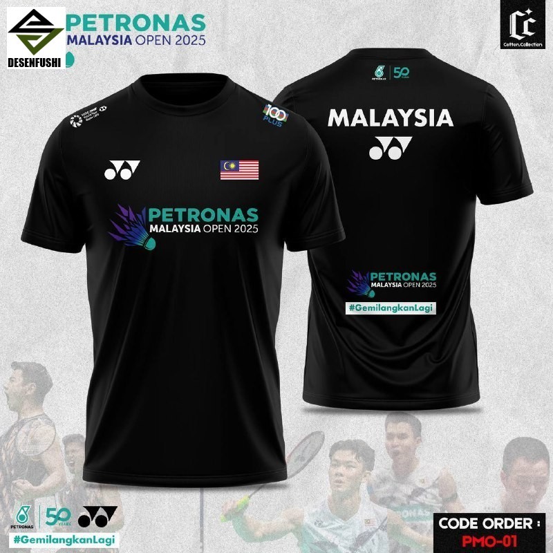 Spg jersey badminton custom name yonex kids victor malaysia open
