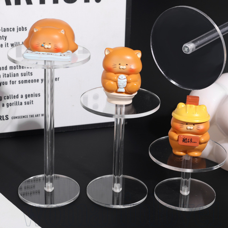 Round Acrylic Display Rack - Party Dessert Plate Holder - Clear Jewelry ...