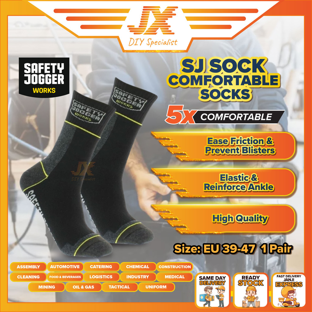 Safety Jogger Cotton Socks Quick Dry Work Socks Heavy Duty Stocking ...