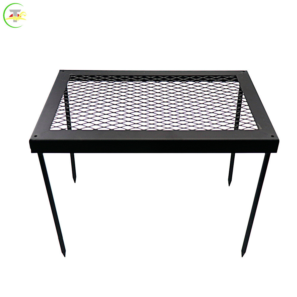 Folding Campfire Rack Heavy Duty Camping Grills Camping Accessories For ...