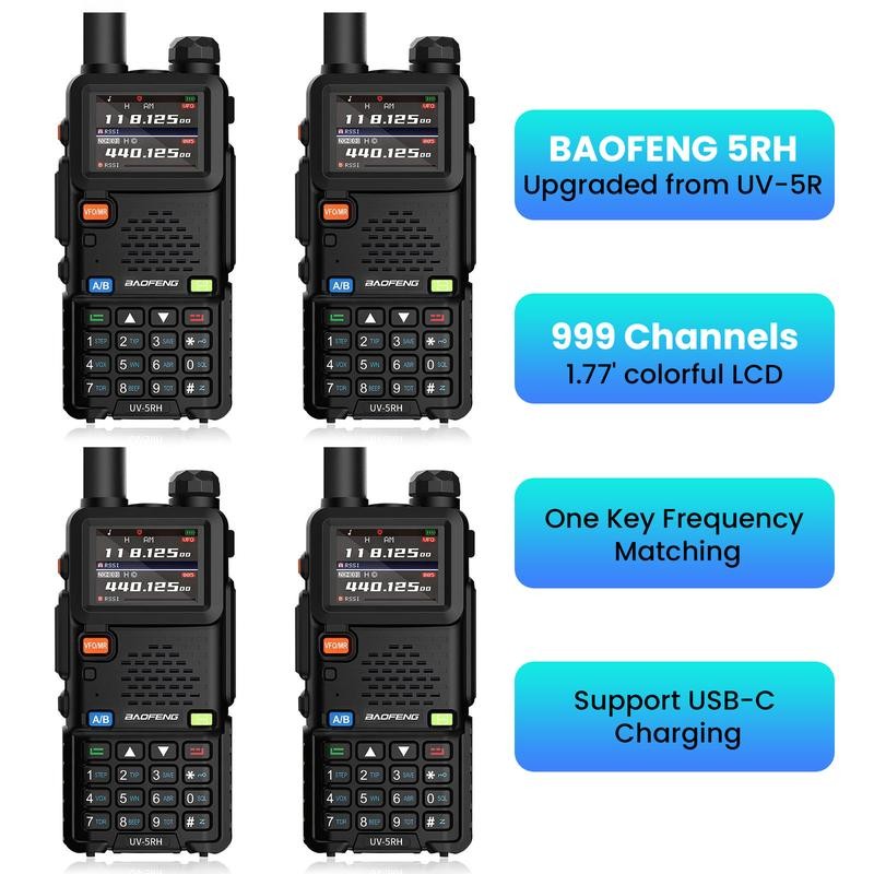 Outdoorfun Baofeng Gmrs Ham Radio Uv 5rh Upgrade Of Uv 5r Handheld