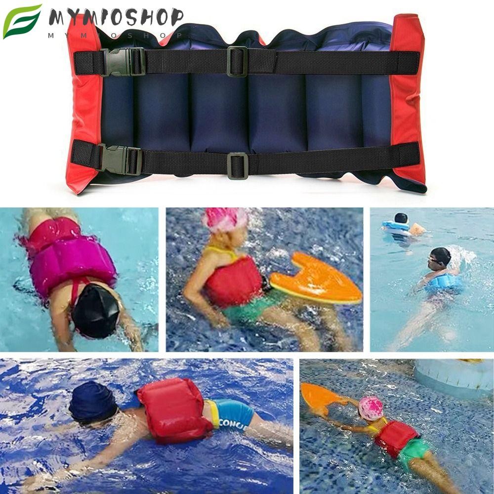 MIOSHOP Inflatable Swim Belt, Thickened Adjustable Swimming Training ...