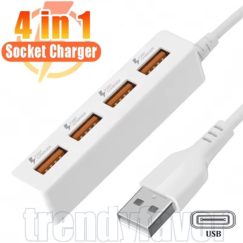 4 IN 1 Mini USB Converter - High-speed Splitter - 4Ports USB 2.0 HUB ...