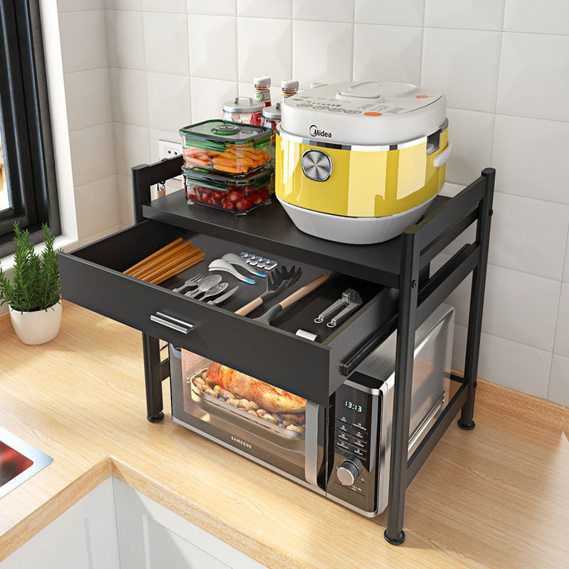 New Kitchen Shelf Desktop Oven Rack Desktop Microwave Oven Countertop ...