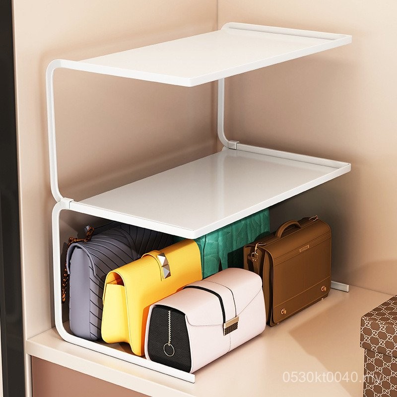 Storage Bag Shelf Separator Taoqisu Wardrobe Shelf Bag Display Rack ...