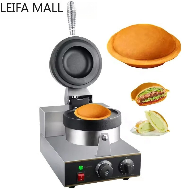Electric Ice Cream Waffle Machine UFO Burger Maker Hamburger Gelato ...