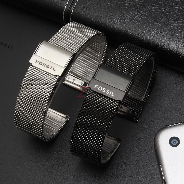 Dây đeo đồng hồ bằng da thật mịn màng 10 12 14 16 18 20 22mm có khóa