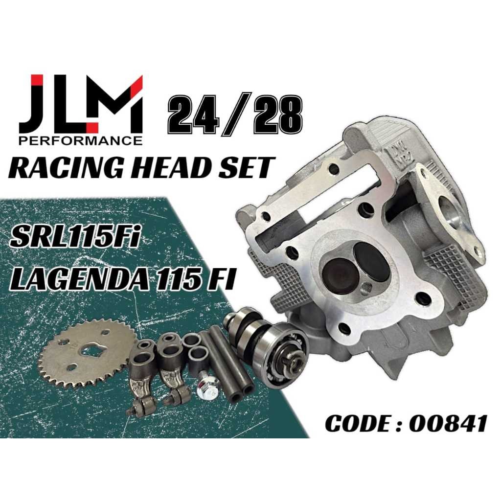 JLM YAMAHA SRL115Fi 24/28 RACING HEAD FULL SET Lagenda 115 fi Head ...
