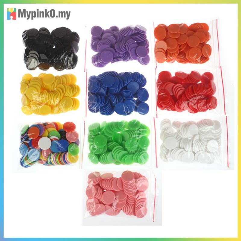 Mypink 100Pcs 25MM Montessori Learning Education Math Plastic Poker ...