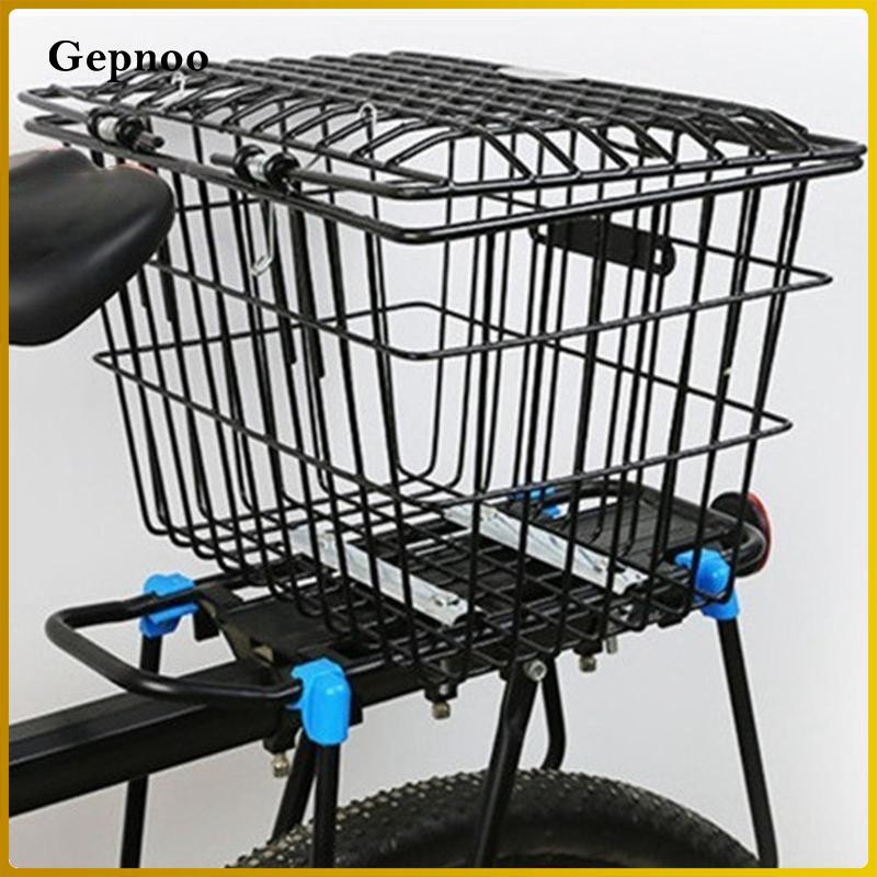 Gepnoo Metal Wire Mesh Rear Bike Basket Easy Installation Heavy Duty ...