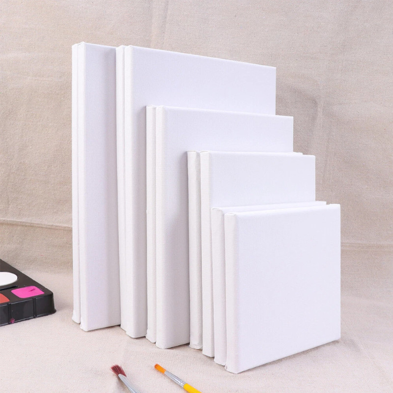 Stretched Art Canvas Board Painting Frame Acrylic Drawing Watercolors ...