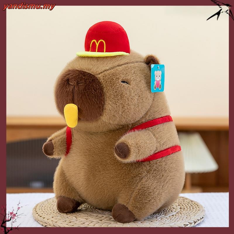 Hooded backpack capybara chips stretchable plush toy Kapi doll pillow ...