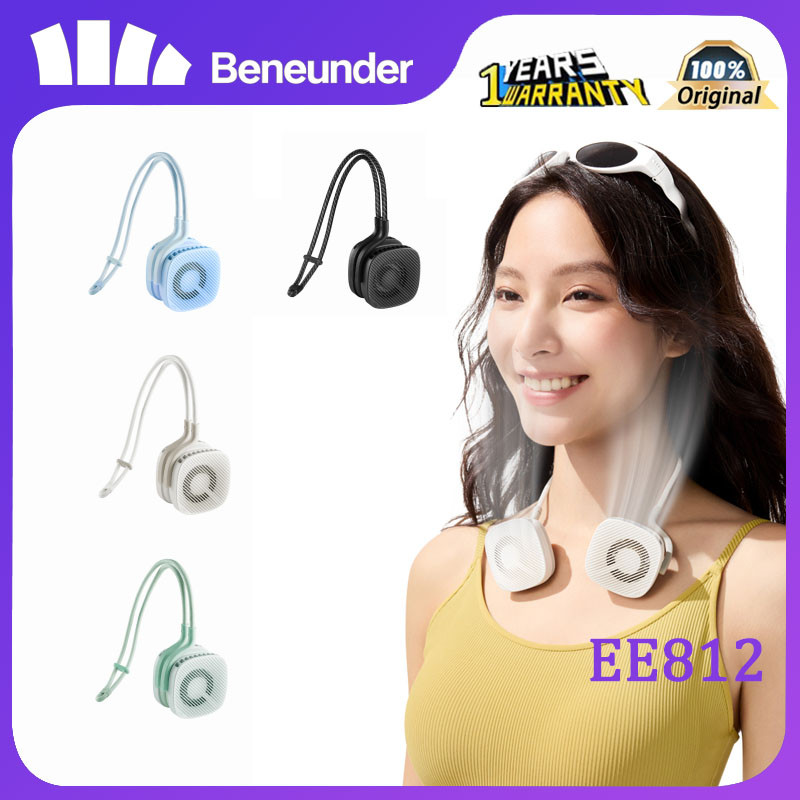 Beneunder EE812 neckband fan, an ultra-long battery life portable usb ...