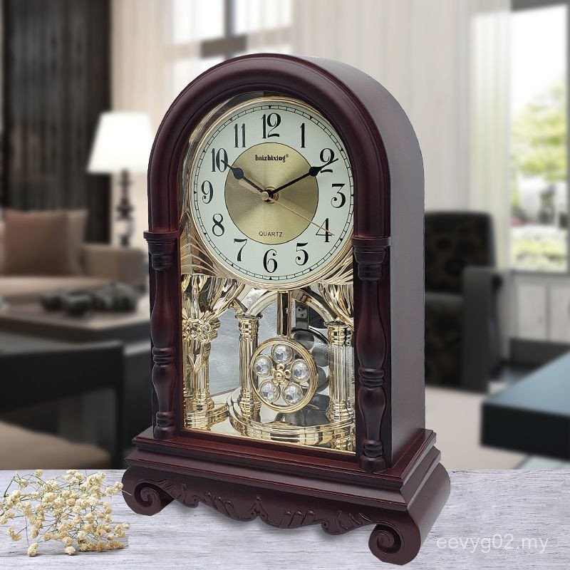 [7429 People Collection] Old-fashioned Feng Shui Table Clock Living ...