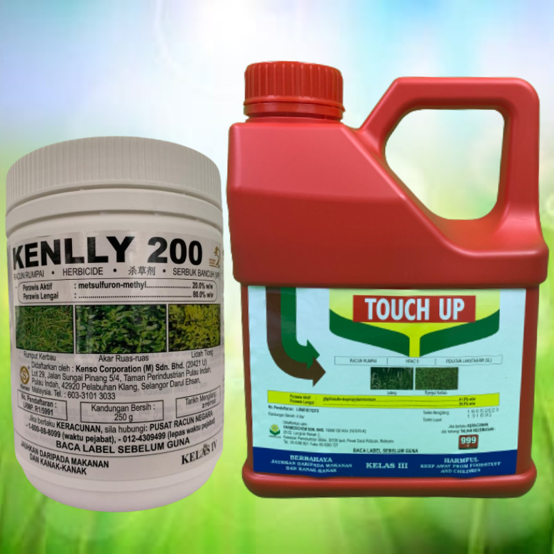 4L TOUCH UP + 250G KENLLY 200 (1 SET PACKAGE) RACUN RUMPUT KEMATIAN ...
