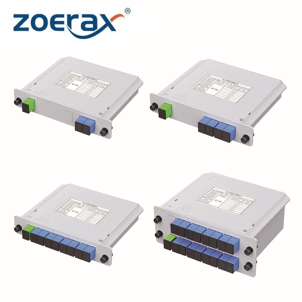 ZoeRax SC/APC to UPC Fiber Optic Splitter Box(1 to 2/4/8/16) Cassette ...