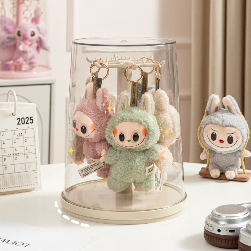 Labubu Pendant Display Box Rotating Transparent Storage Box labubu ...