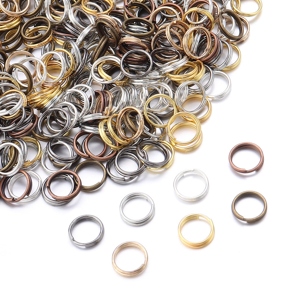200pcs Double Iron Ring Connecting Ring Key Connectors Handmade Diy ...