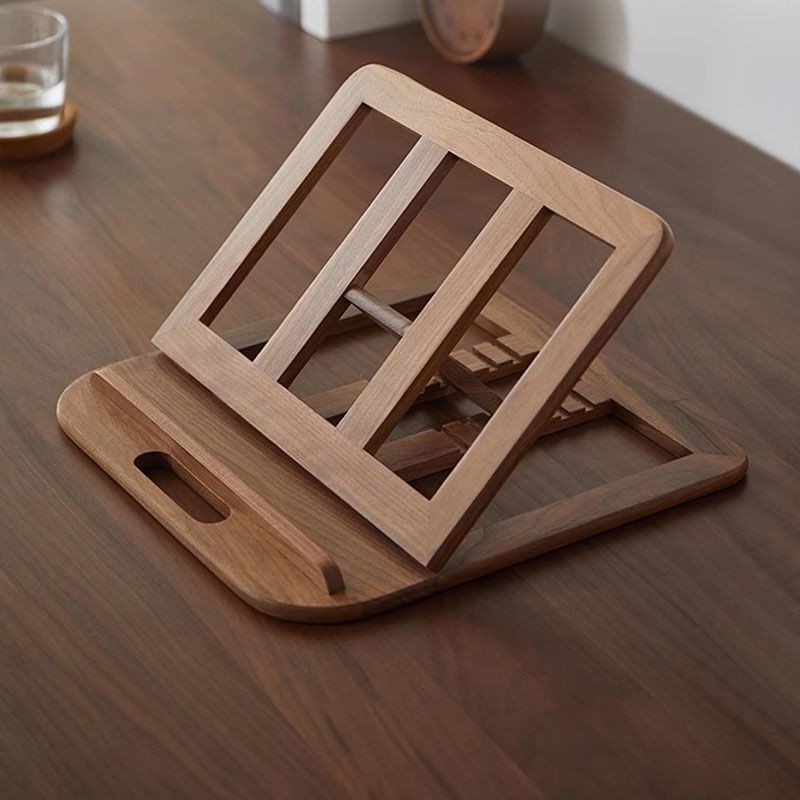 Laptop Stand Elevated Rack Cooling Bracket Solid Wood Foldable Portable ...