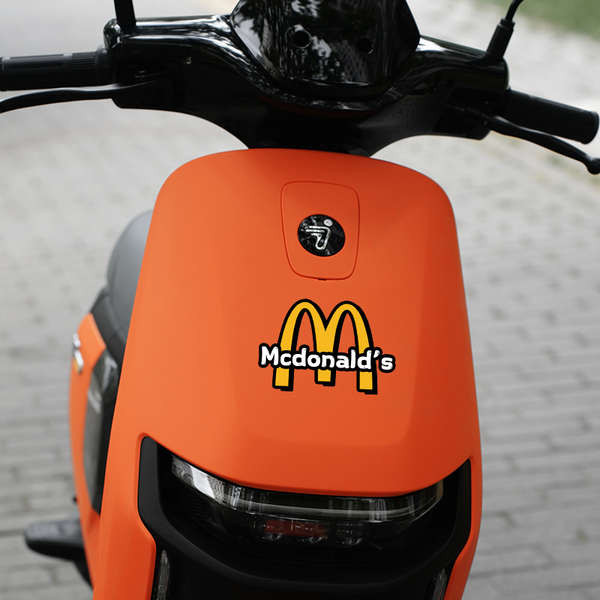 sticker kereta sticker custom Car McDonald's logo Sticker M Electric ...