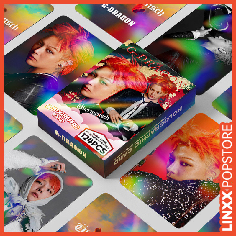 LINXX 124pcs BIGBANG G-Dragon Lomo Cards Laser Small Cards with HD ...