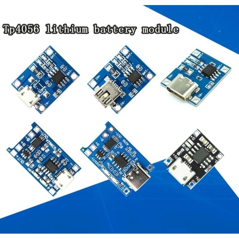 USB Type-c / Micro USB 5V 1A TP4056 3.7V Lipo / 18650 Li-ion Battery ...