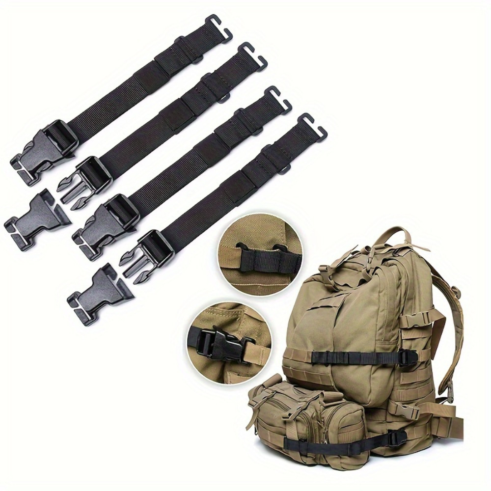 LUC 2pcs Molle Buckle Backpack Compression Straps Luggage Straps Quick ...
