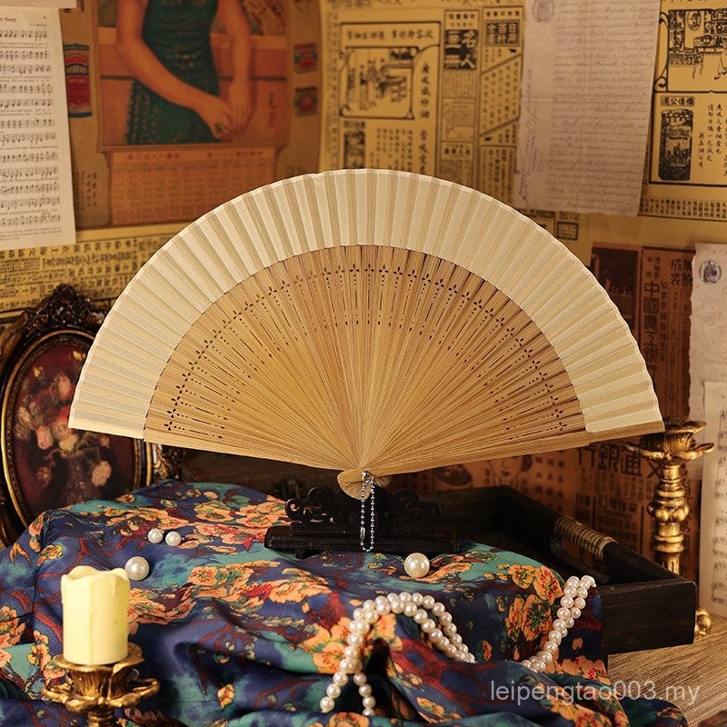 Summer Fan Ancient Fan Folding Fan Ancient Style Folding Fan Hanfu Fan ...