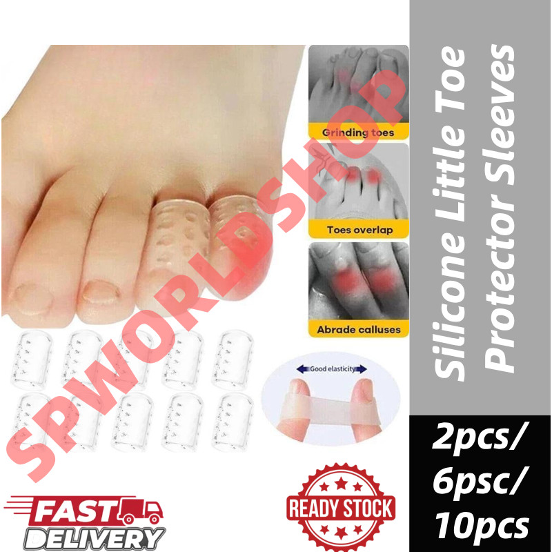 【READY STOCK】Silicone Little Toe Protector Sleeves | Pinky Toe Guard ...