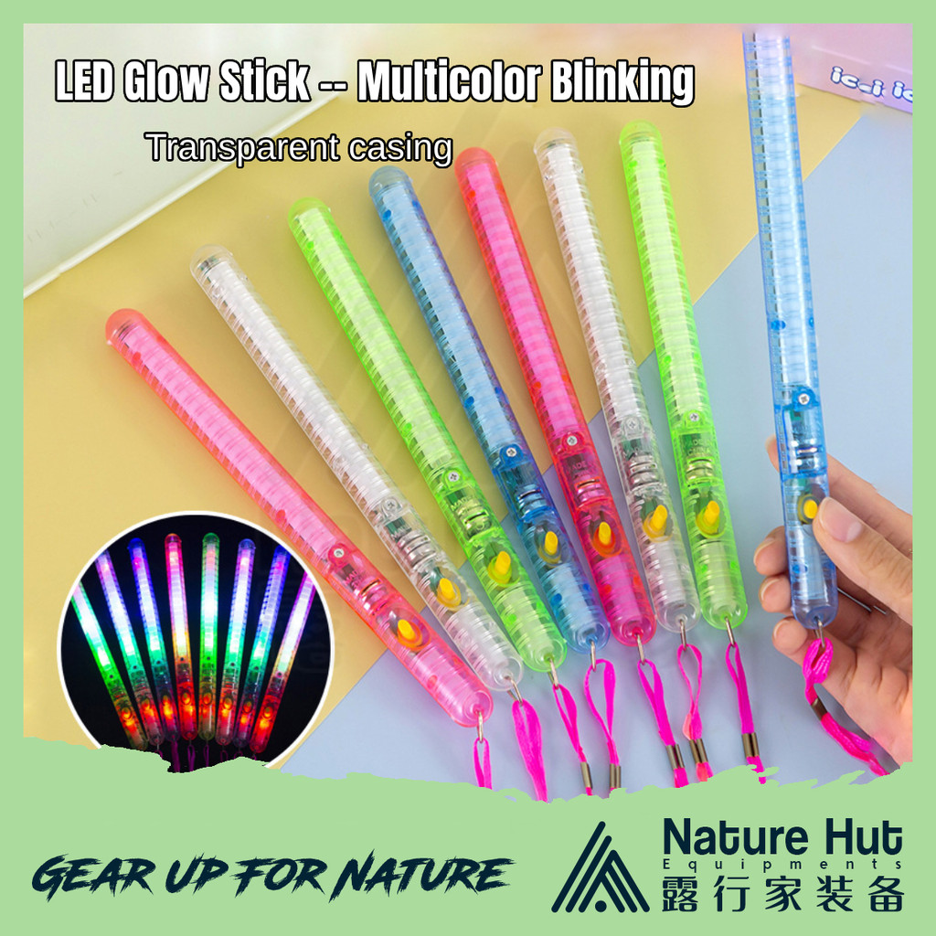 Multicolor Blinking LED Glow Sticks Colorful Flashing Wand Celebrate ...