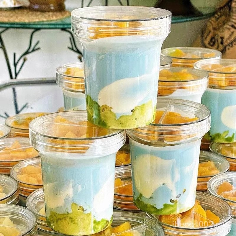 Greek Cold Brew Kering Yogurt Cawan Cawan Oatmeal Pencuci Mulut Serbuk ...