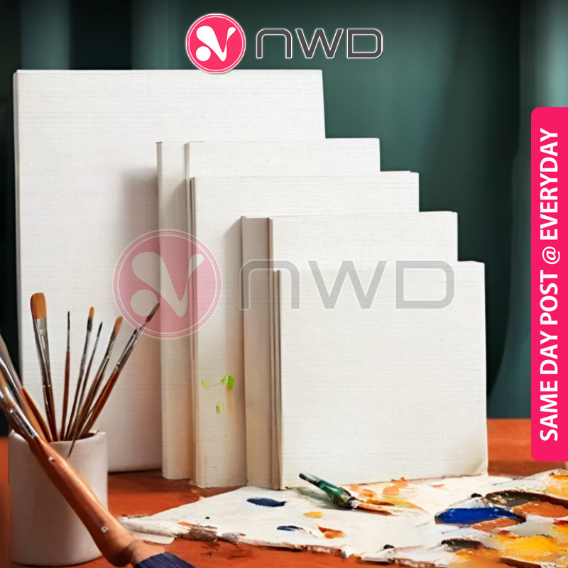 𝗠𝗨𝗗𝗔𝗛 𝗗𝗜𝗖𝗔𝗧 》 Canvas Stretched Painting Board Art Drawing Panel Frame ...