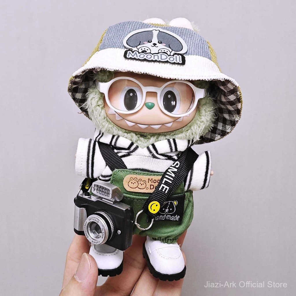 Labubu Fashion Doll costume Set | 6-Pc Outfit w/Camera+Glasses | Fits ...