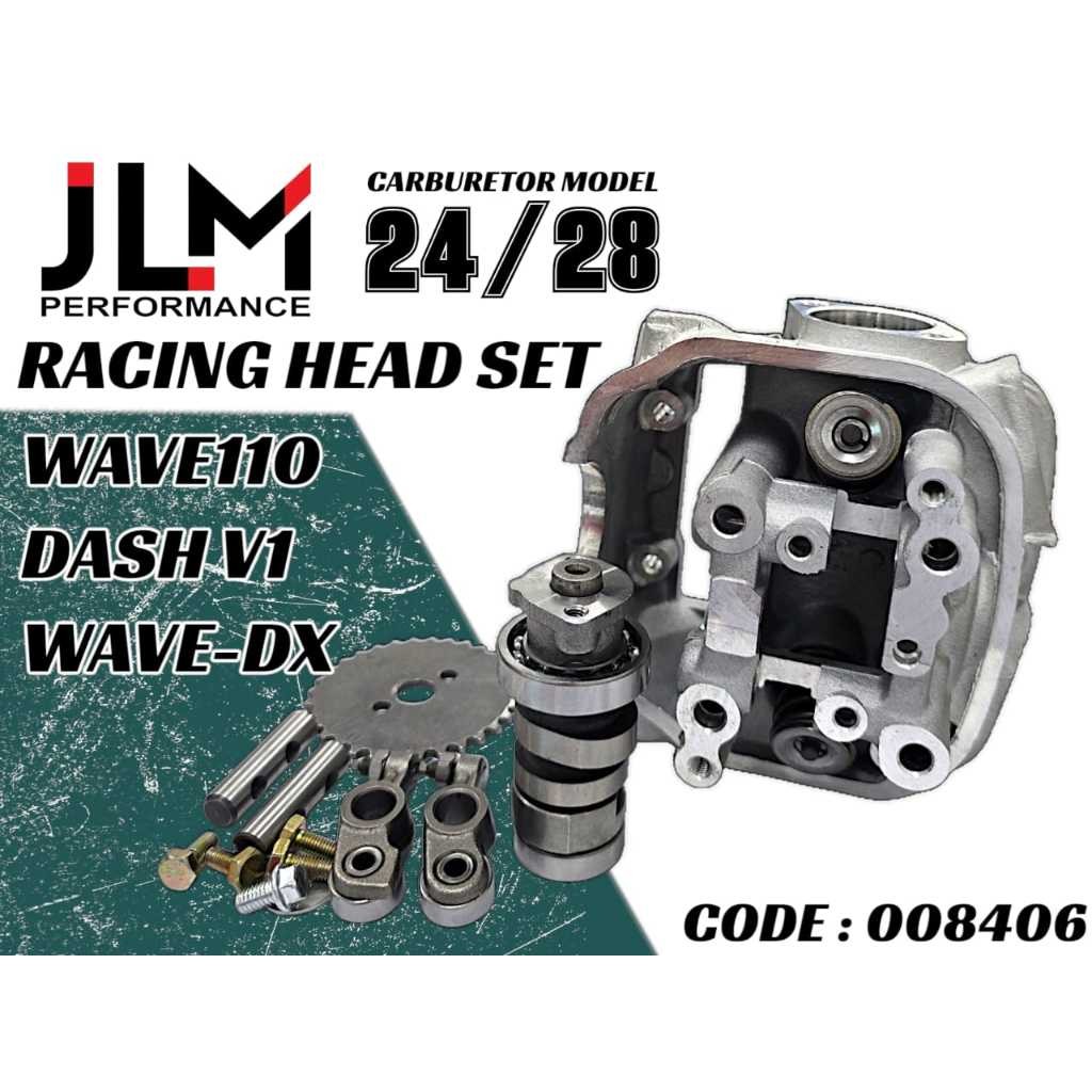 JLM RACING HEAD SET RACING 24MM 28MM 24/28 WAVE110 V1 V2 WAVE DX ...
