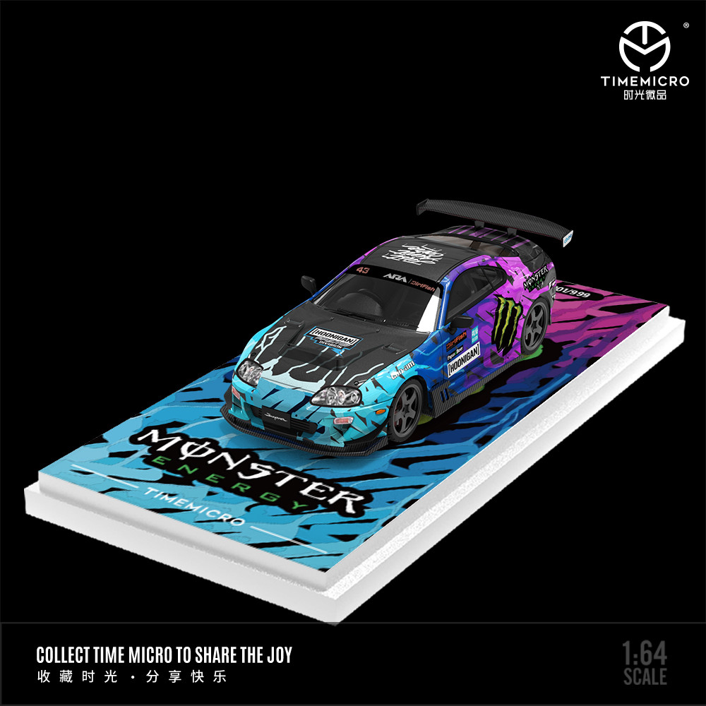 TIME MICRO 1/64 TOYOTA SUPRA A80 MONSTER LIVERY | Shopee Malaysia